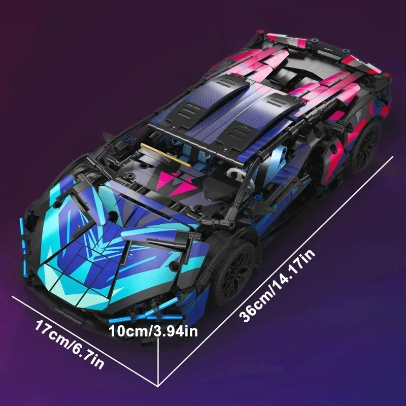 Model Kit Lamborghini - 기술 Lamborghinis 기계 빌딩 블록 레이싱