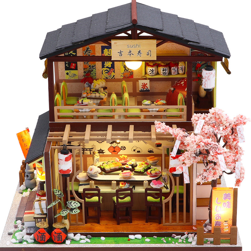 Model Kit Japanese - DIY 나무 미니어처 모델 키트 일본
