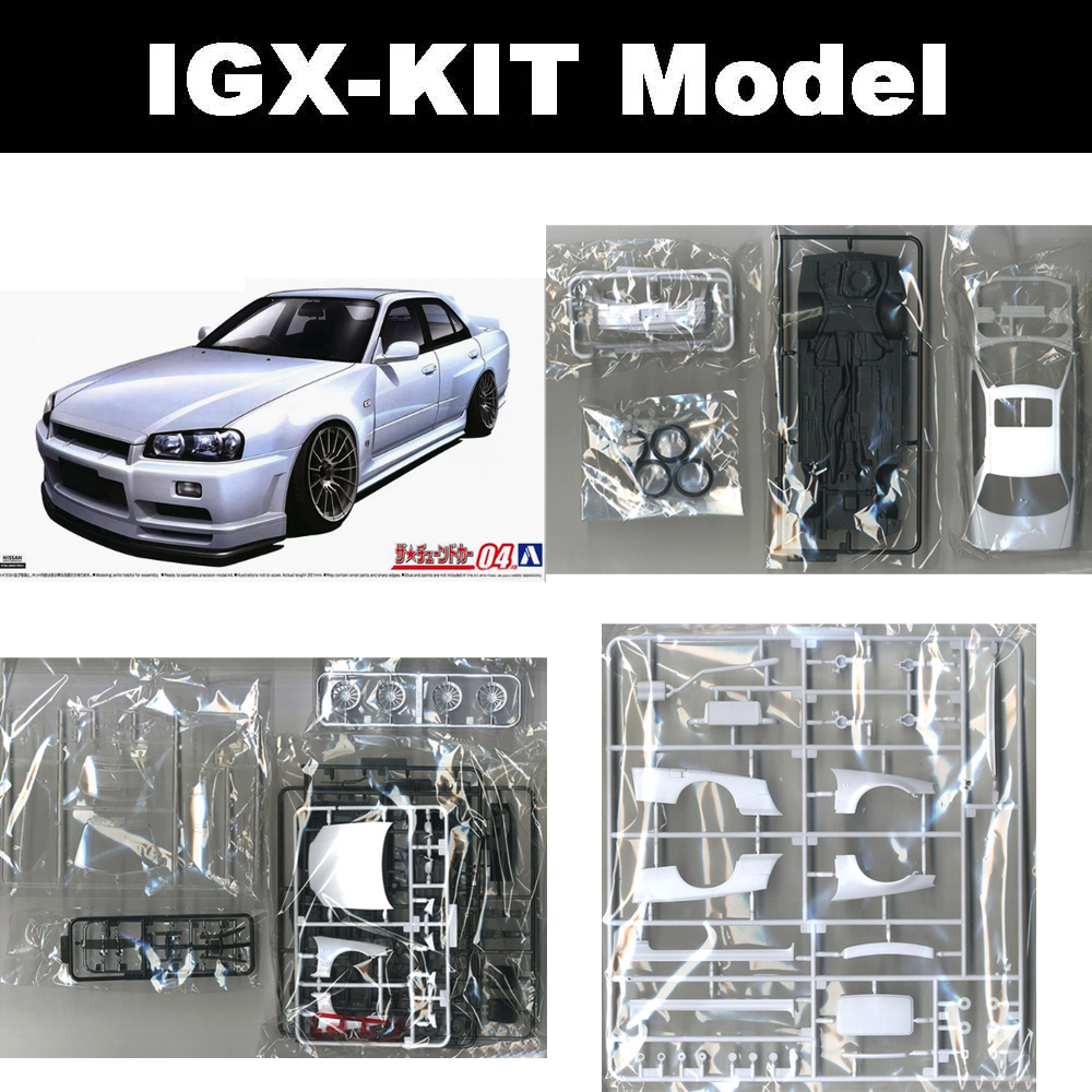 Model Kit Nissan Skyline - 아오시마 05534 1/24 스케일 스카이라인 ER34