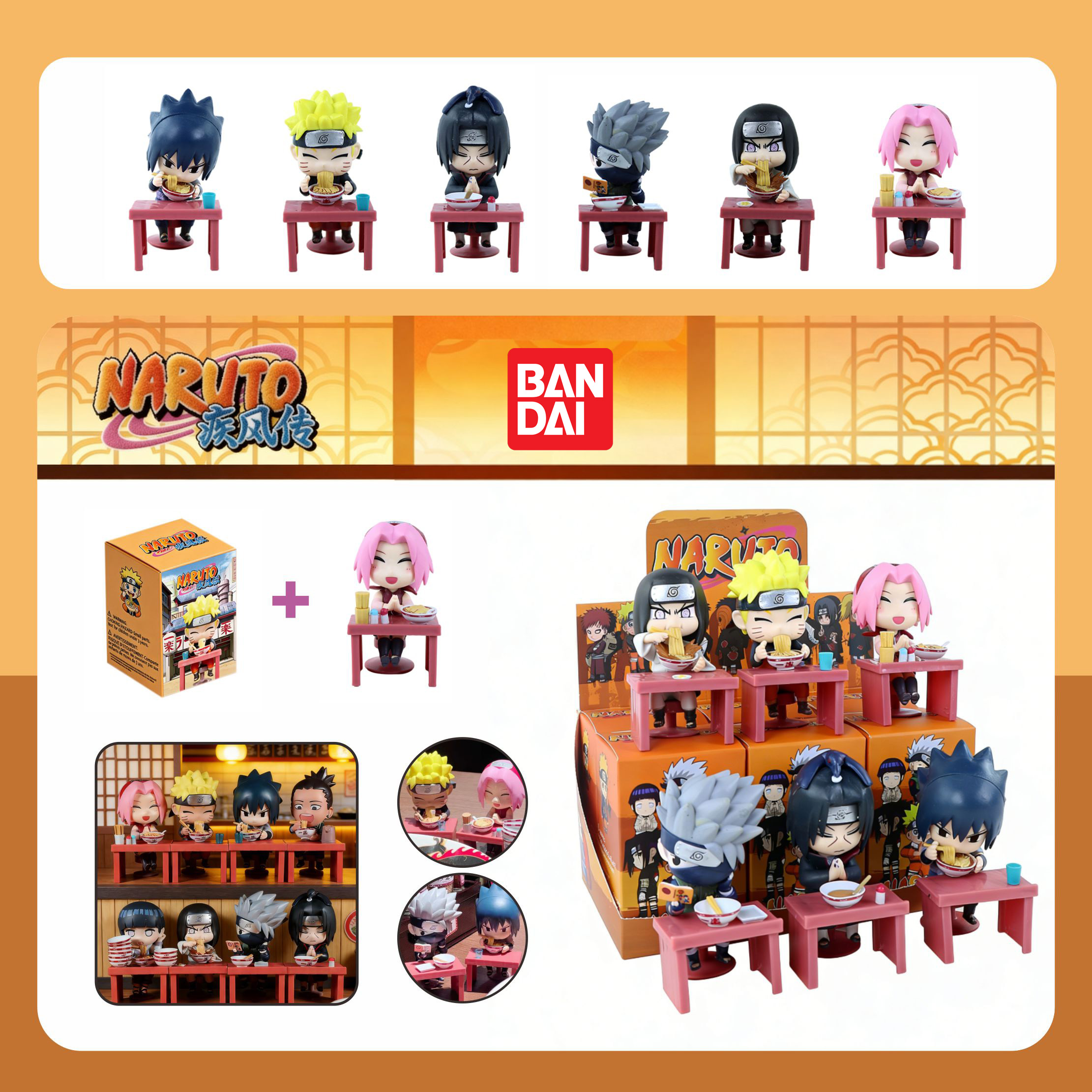 Model Kit Naruto - 나루토 질풍전 블라인드 박스 - 라멘