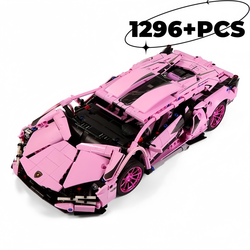 Model Kit Lamborghini - 1296 + PCS 기술 핑크 Lamborghinied