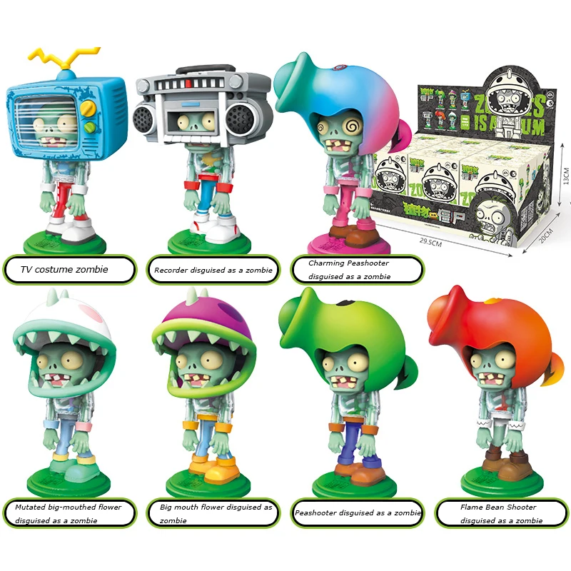 Model Kit Zombie - 식물 vs 좀비 빌딩 블록 장난감