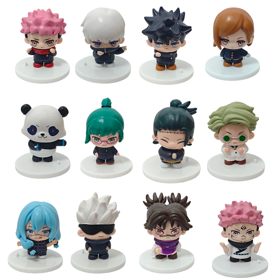 Model Kit Jujutsu Kaisen - 6개/세트 7cm 주술회전 애니메이션 액션 피규어