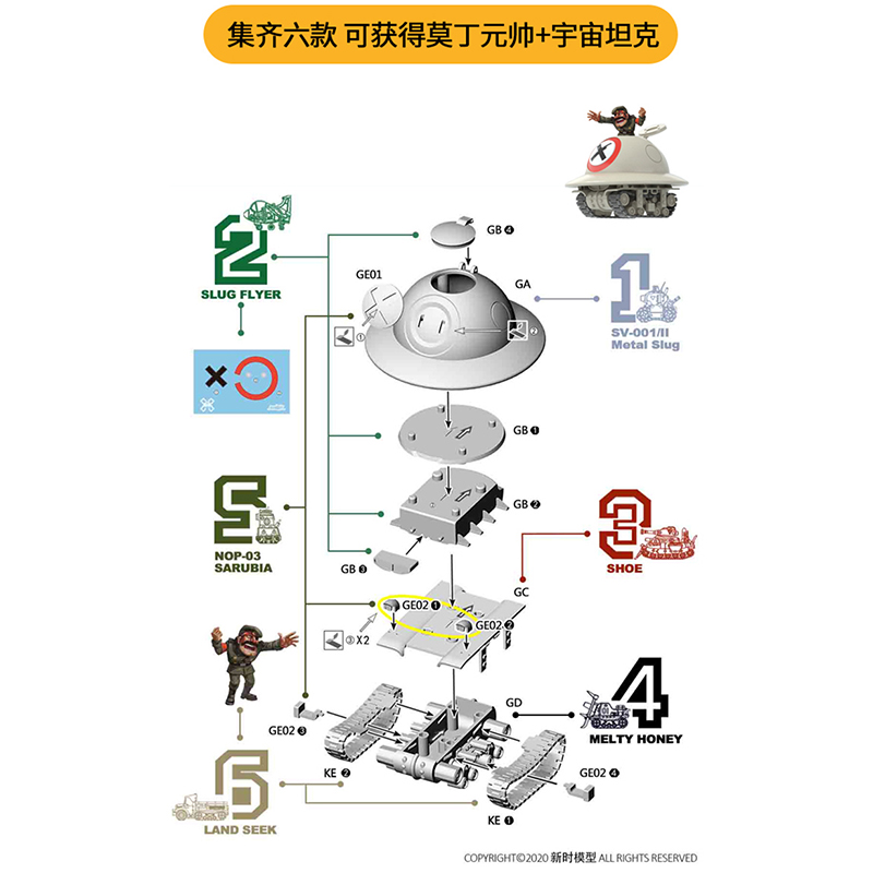 뉴 에라 모델즈 메탈슬러그 X 시리즈 - 미니 스케일  - Model Kit Metal Slug 리뷰 및 가격