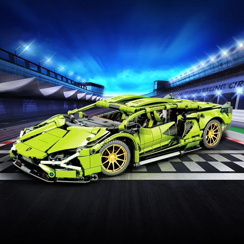 창의적인 기술 버가티 스포츠 레이싱 카 빌딩 블록, 람 - Model Kit Lamborghini 리뷰 및 가격
