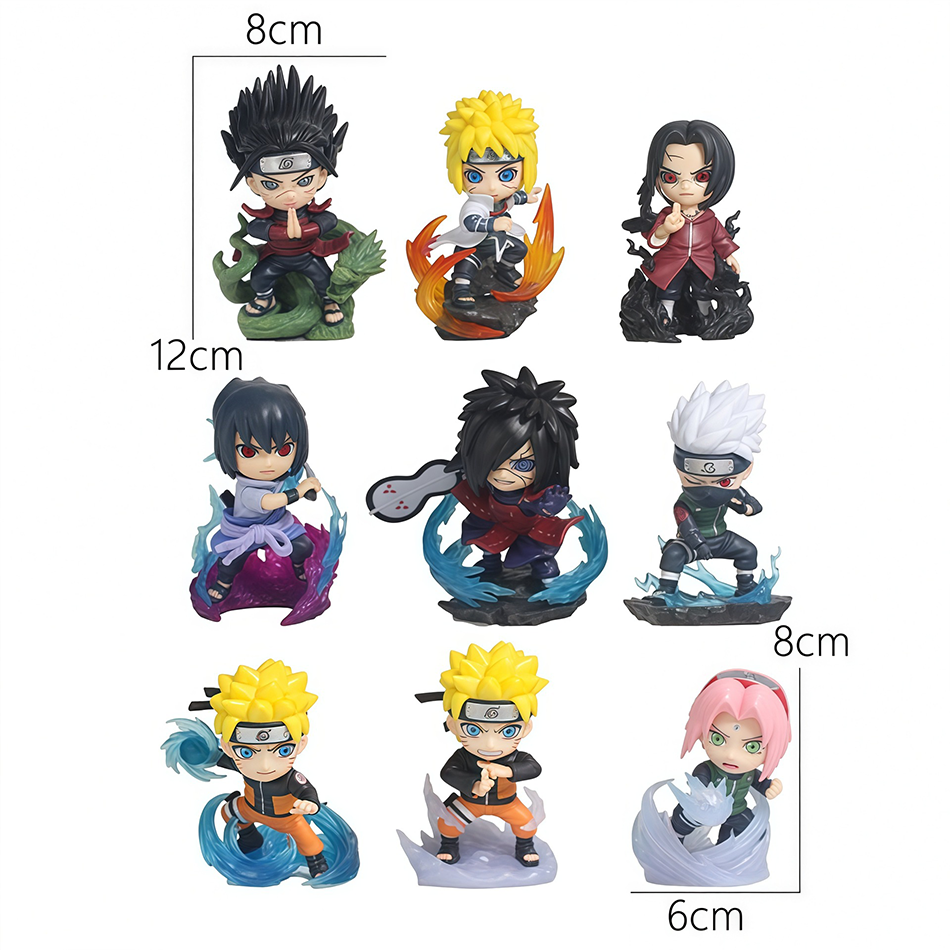 나루토 블라인드 박스 액션 피규어 세트 Q 버전 PVC - Model Kit Naruto 리뷰 및 가격