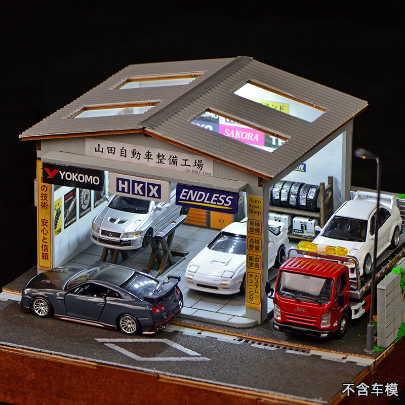 1:64 스케일 DIY 자동차 정비소 디오라마 키트(L - Model Kit Display 리뷰 및 가격