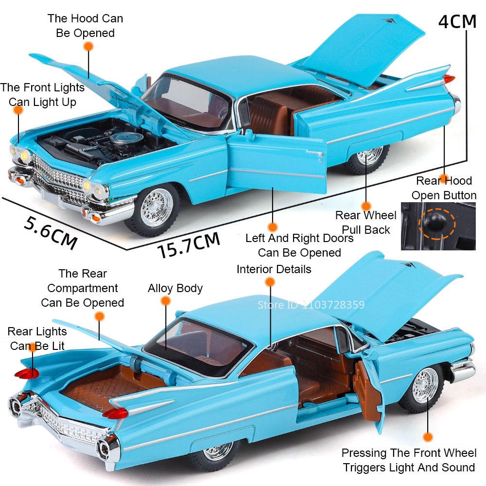 1:32 엘도라도 비아리츠 차저 1970 자동차 장난감 - Model Kit Lamborghini 리뷰 및 가격