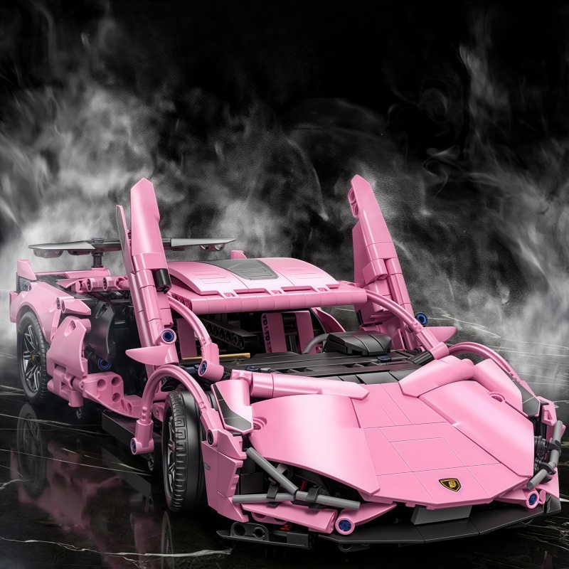 1296 + PCS 기술 핑크 Lamborghinied - Model Kit Lamborghini 리뷰 및 가격