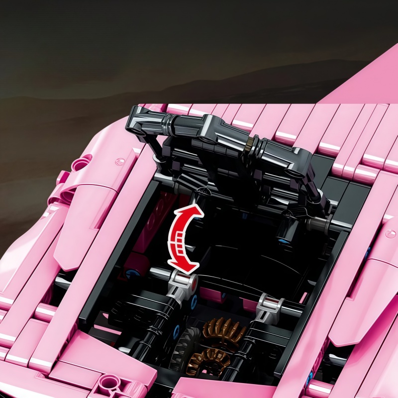 1296 + PCS 기술 핑크 Lamborghinied - Model Kit Lamborghini 리뷰 및 가격