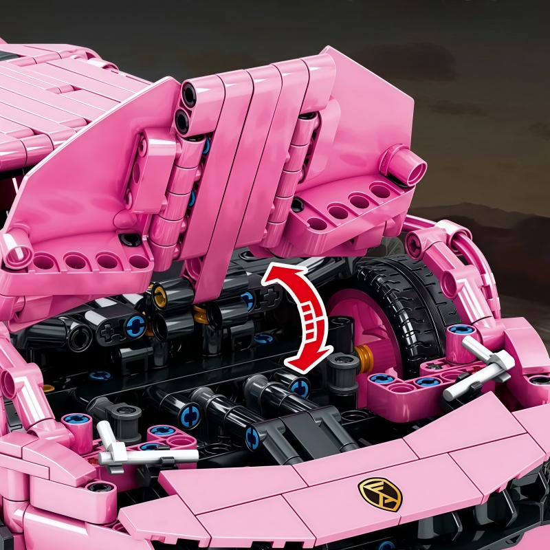 1296 + PCS 기술 핑크 Lamborghinied - Model Kit Lamborghini 리뷰 및 가격