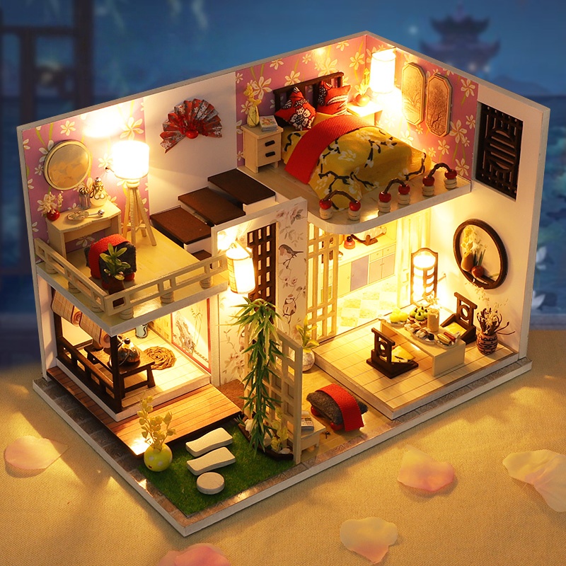 DIY 일본식 로프트 빌라 미니어처 하우스 키트 3D  - Model Kit Japanese 리뷰 및 가격