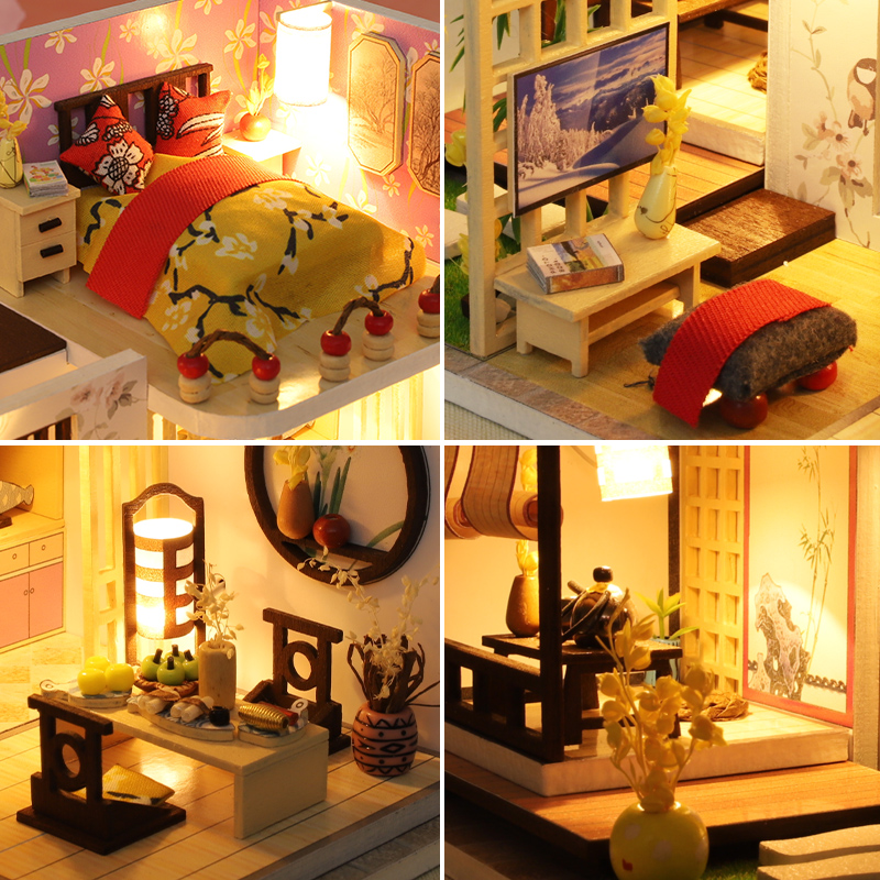 DIY 일본식 로프트 빌라 미니어처 하우스 키트 3D  - Model Kit Japanese 리뷰 및 가격