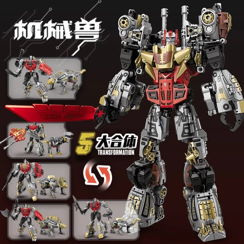 변환 장난감 G1 공룡 5IN1 조합 Dinobot 변 - Model Kit Megazord 리뷰 및 가격